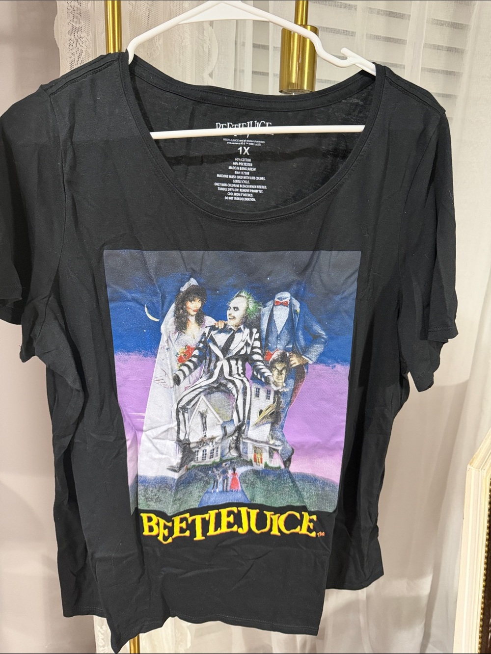 Beetlejuice Graphic Tee - Black - Licensed Movie Top